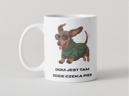 Kubek Dom jest tam gdzie czeka pies