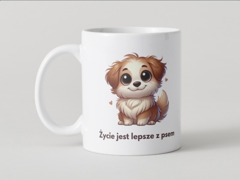 Kubek Życie jest lepsze z psem