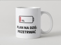 Kubek Plan na dziś : przetrwać